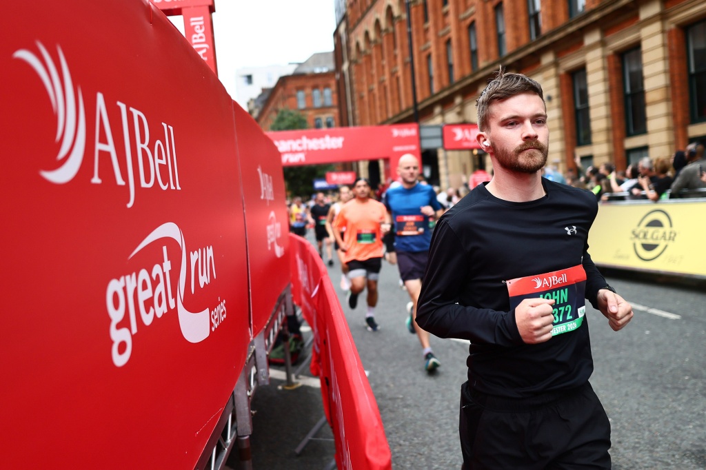 Runners take part in the Great Manchester Run 2026