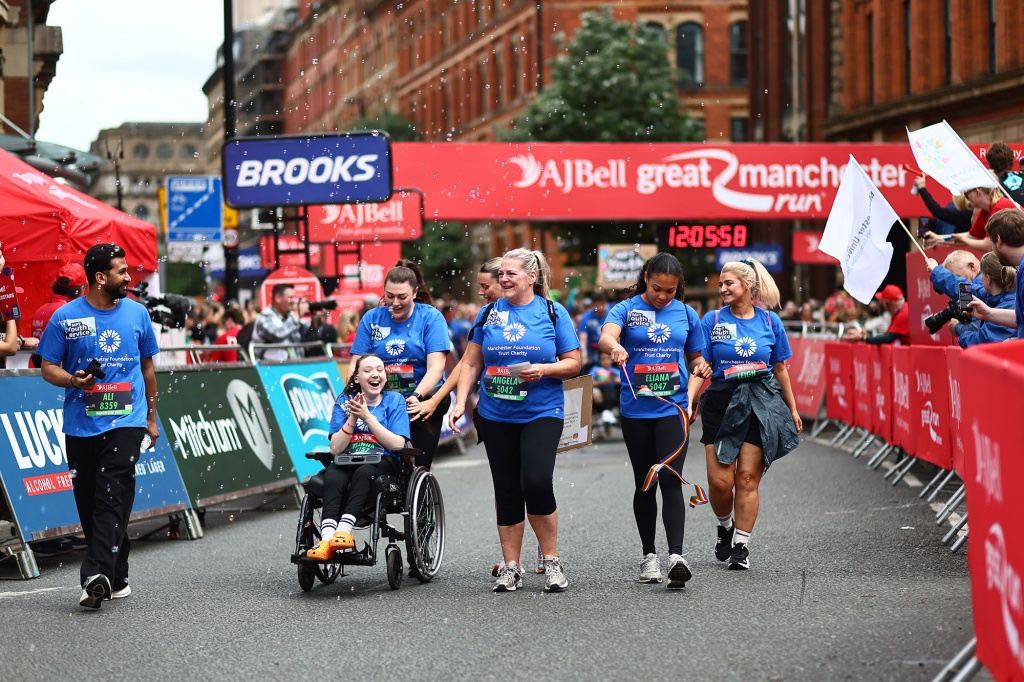 Runners take part in the Great Manchester Run 2026