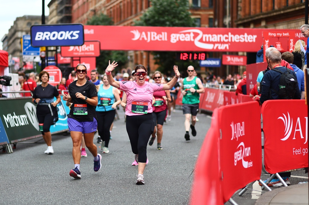 Runners take part in the Great Manchester Run 2026