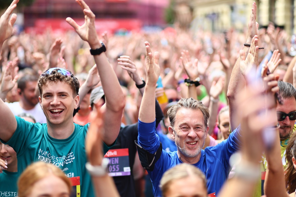 Runners take part in the Great Manchester Run 2026