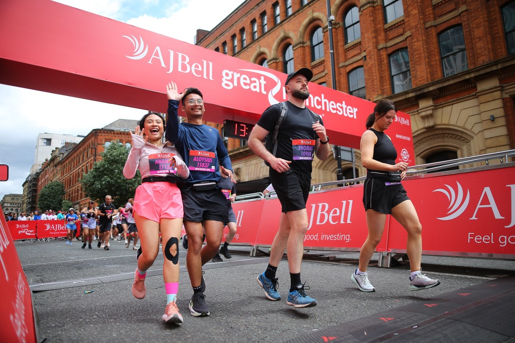 Runners take part in the Great Manchester Run 2026