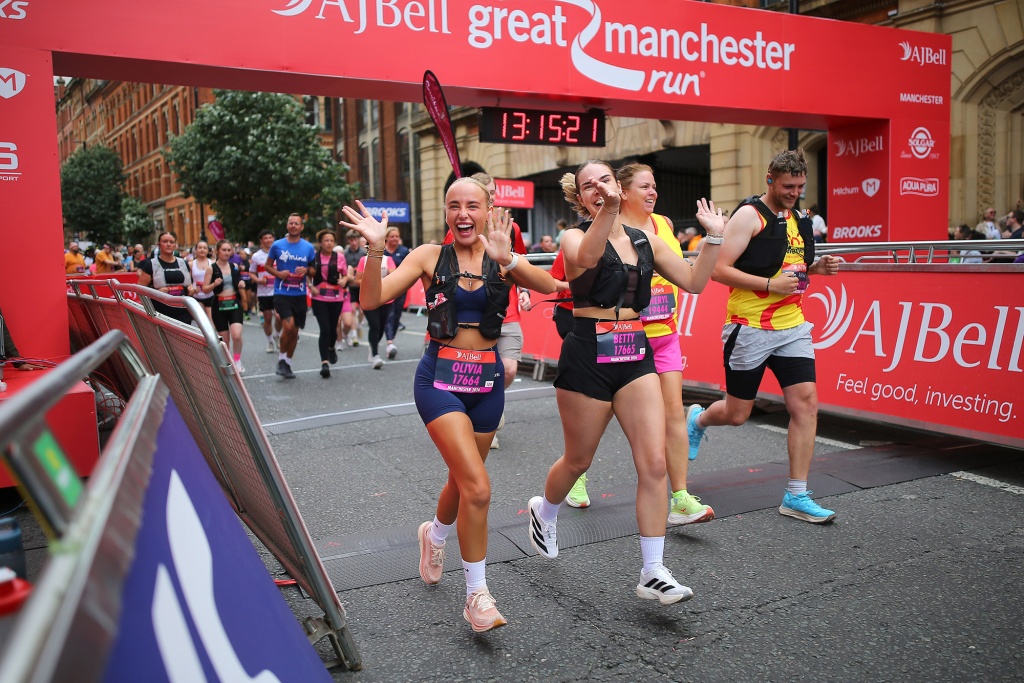 Runners take part in the Great Manchester Run 2026
