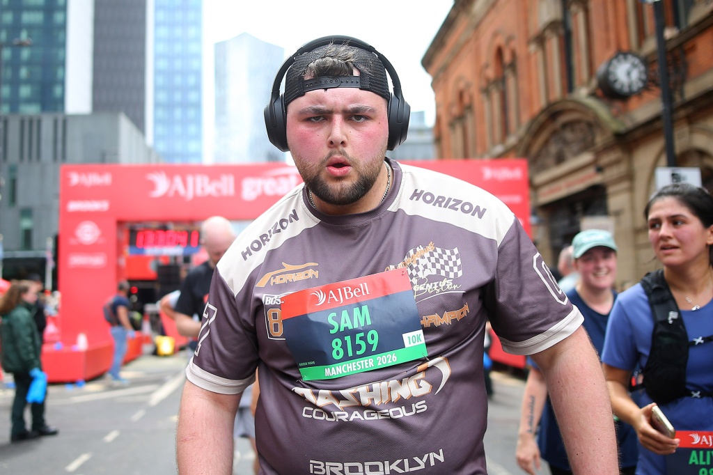 Runners take part in the Great Manchester Run 2026