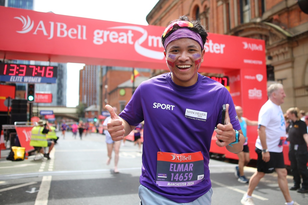 Runners take part in the Great Manchester Run 2026