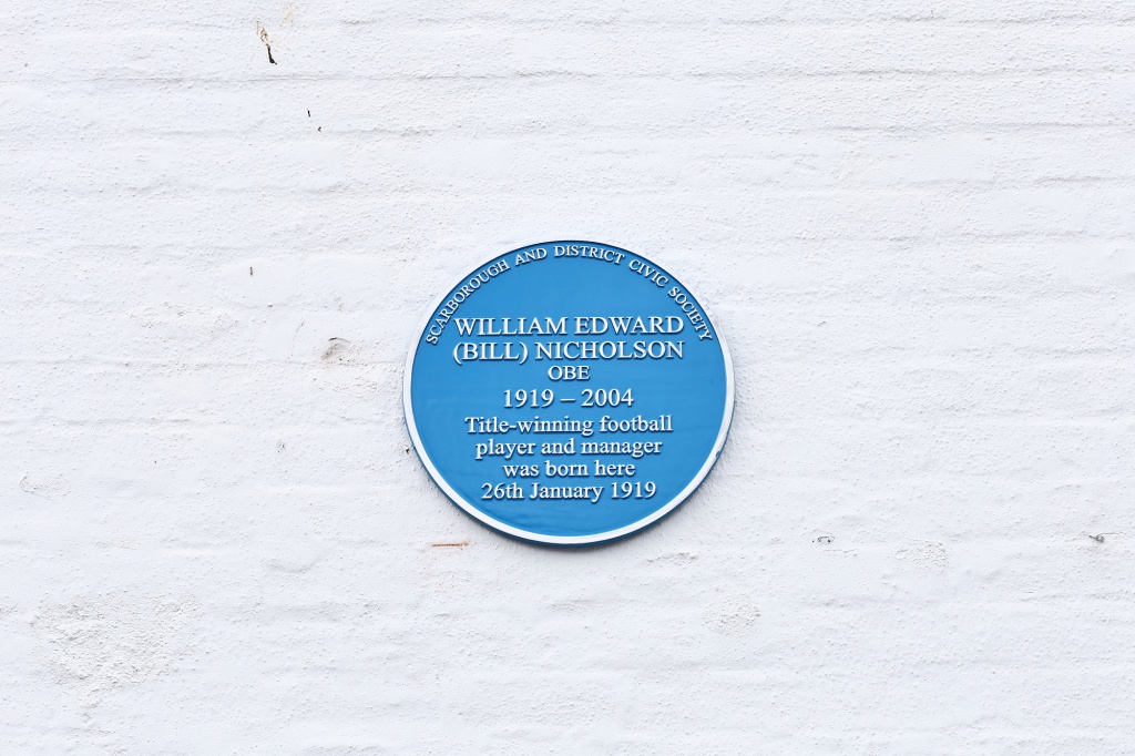 Bill Nicholson plaque unveiling ceremony, Scarborough