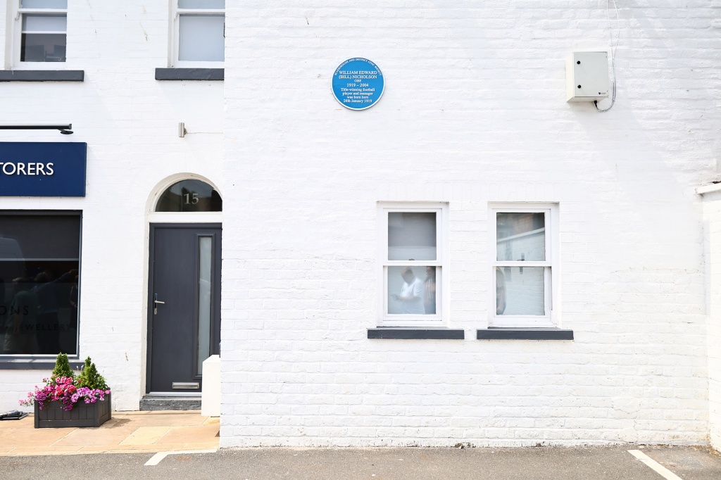 Bill Nicholson plaque unveiling ceremony, Scarborough