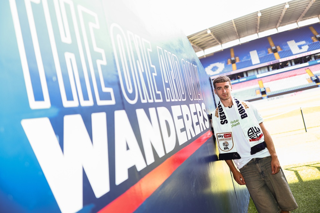 Lewis Brunt Bolton Wanderers signing photography