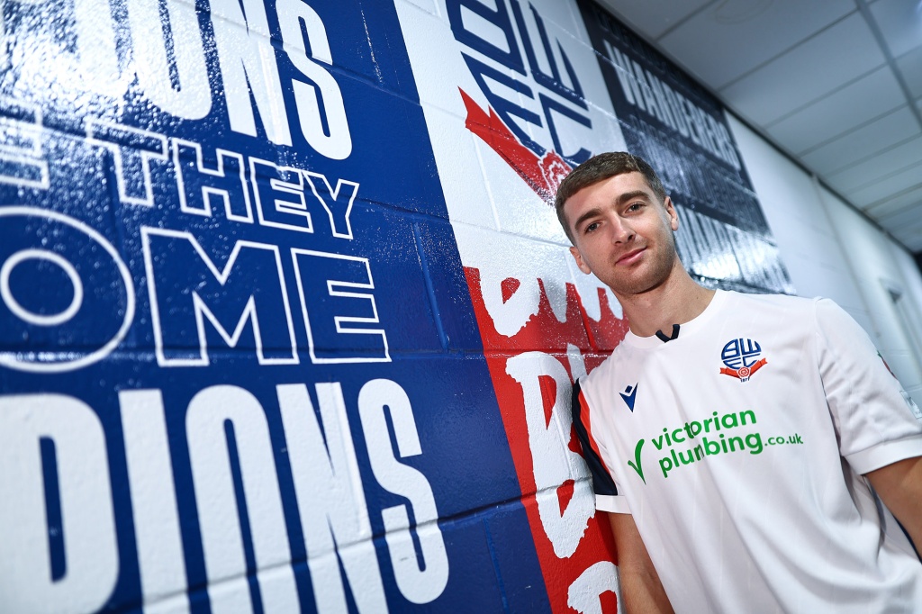 Lewis Brunt Bolton Wanderers signing photography