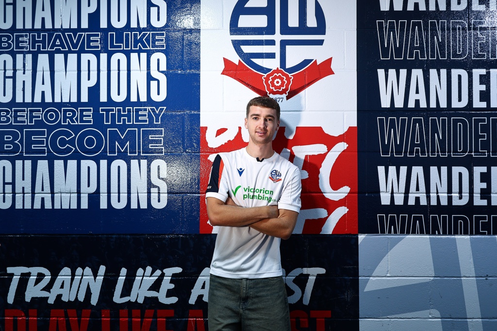 Lewis Brunt Bolton Wanderers signing photography