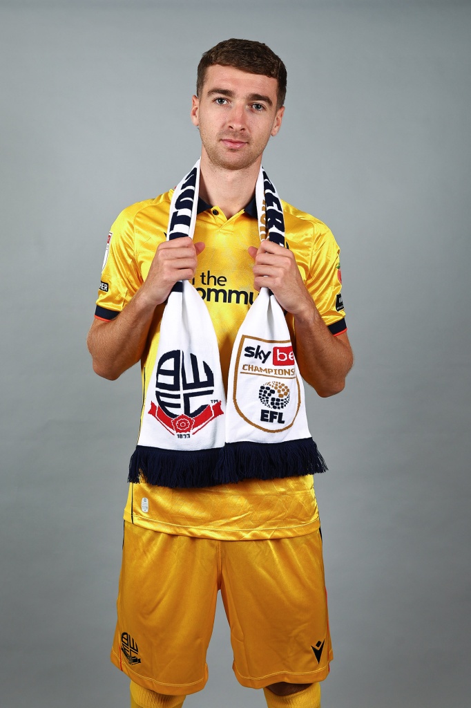 Lewis Brunt Bolton Wanderers signing photography
