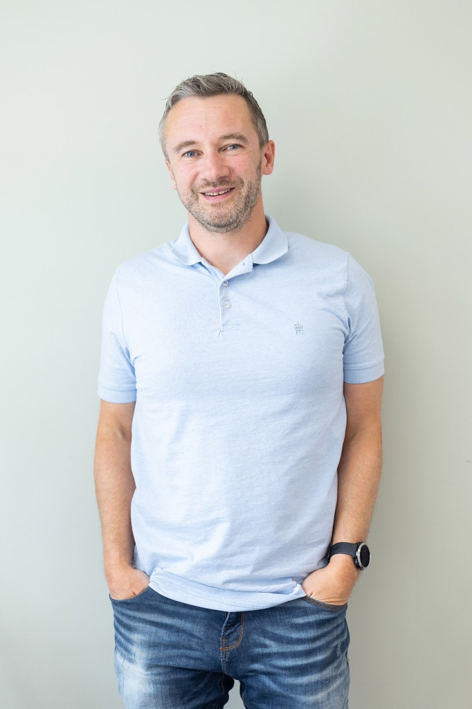 Professional business headshot taken in a Sheffield office